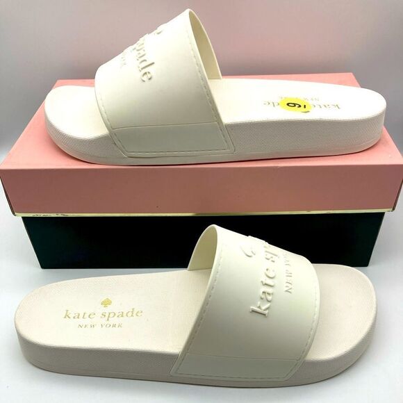 NWT Kate Spade New York Sunny White Sandals 9B - Picture 1 of 10